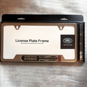 Range Rover Evoque License Plate Frame
